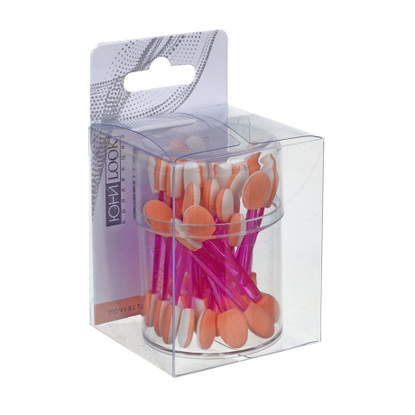 Набор аппликаторов 4-х сторонних 10 шт тм  ЮНИLOOK, латекс, пластик, 6см