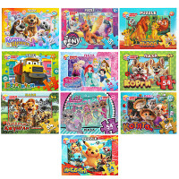 Пазл 54 элемента, 10,5х2,5х6,5см в ассортименте