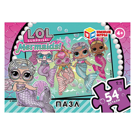 Пазл 54 элемента, 10,5х2,5х6,5см в ассортименте