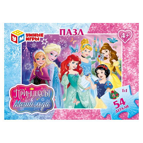 Пазл 54 элемента, 10,5х2,5х6,5см в ассортименте