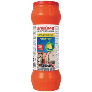 Чистящее средство 400 г, ЛАЙМА PROFESSIONAL Антижир "Лимон", порошок, 604654