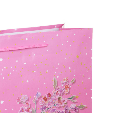 Пакет подарочный бумажный тм LADECOR, L 26x32x10 см, 4 дизайна, нежность