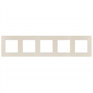 ЭРА 12 рамка СУ 5 мест. САТИН, сл. кость 12-5105-02 9172