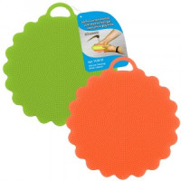 Щетка силиконовая &quot;Волна&quot;, d=12,5см (кратность 6шт!!!), силикон VL58-10 Мультидом