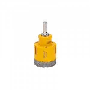 KRANZ Коронка алмазная по керамограниту/железобетону М14 вакуумное спекание 50мм, для УШМ KR-92-1021