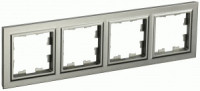 IEK BRITE Рамка СУ 4 мест. РУ-4-БрШ шампань BR-M42-K37