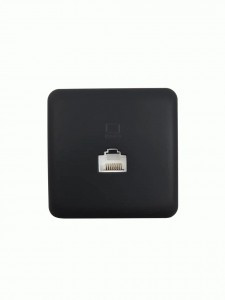 Lezard VIOLA роз. ОУ 1 мест. комп. RJ45 черн. (корп. ABS) 751-4200-139