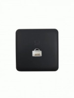 Lezard VIOLA роз. ОУ 1 мест. комп. RJ45 черн. (корп. ABS) 751-4200-139