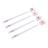 Ручка шариковая синяя, с наконечником в форме акрилового мишки, 4 дизайна, шоу-бокс