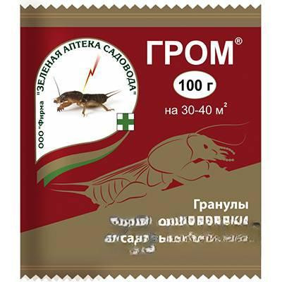 Гром 100 гр. (от медведки) Зеленая Аптека