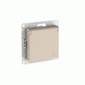 Systeme Electric ATLASDESIGN мех. роз. СУ 1 мест.(земля)штор,крыш,16А(автоклем)ПЕСОЧ ATN001246S (5!)