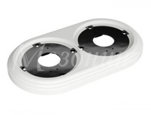 МЕЗОНИНЪ РЕТРО УСАДЬБА Рамка 2-местная ABS-пластик БЕЛЫЙ,  GE30702-01