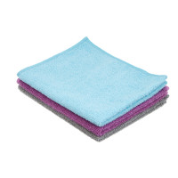 VETTA Набор салфеток из микрофибры, для кухни, 3 шт, махровые, 30х35см, 220г/кв.м, 3 цвета