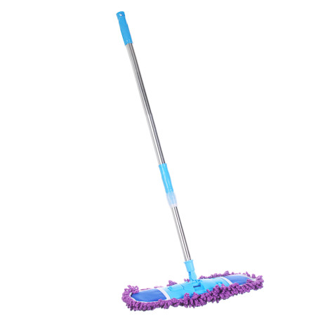 VETTA Швабра с насадкой из микрофибры 42х12 см, телескоп. стальной черенок 70-120 см, пластик
