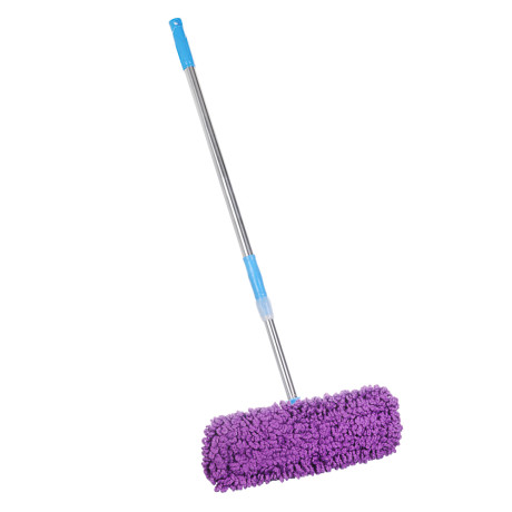 VETTA Швабра с насадкой из микрофибры 42х12 см, телескоп. стальной черенок 70-120 см, пластик