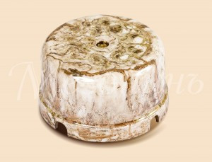 МЕЗОНИНЪ коробка распределительная фарфоровая D80х43мм, IP20, мрамор GE70236-19