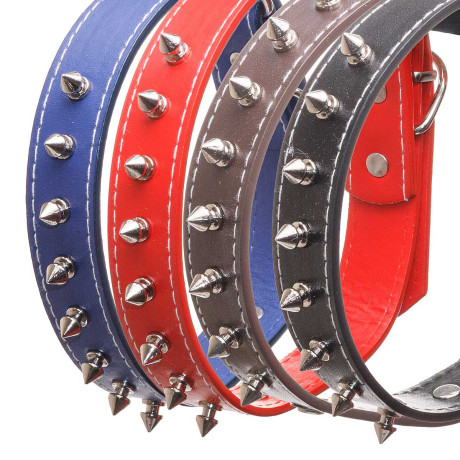 Ошейник 51*2,5 см полиуритан с шипами МИКС NA2622 (240