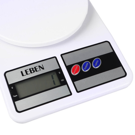 LEBEN Весы кухонные электронные, пластик (точн. измер. 1 гр.)