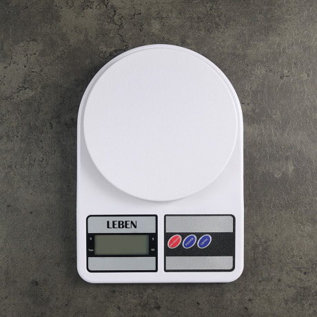 LEBEN Весы кухонные электронные, пластик (точн. измер. 1 гр.)