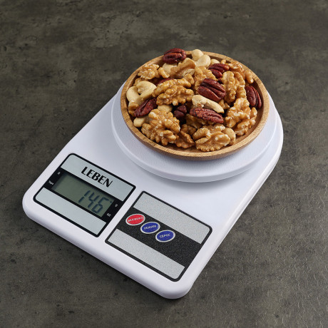 LEBEN Весы кухонные электронные, пластик (точн. измер. 1 гр.)