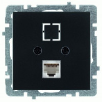 Nilson TOURAN-ALEGRA-THOR мех. роз. комп. 1 мест. СУ (RJ45 CAT5)  матовый черный 24380444