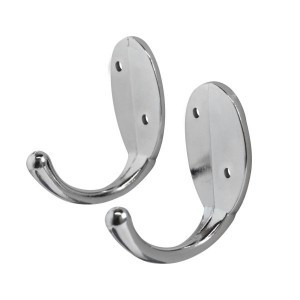 Крючок-вешалка мебельн 1-рожк СТАНДАРТ 1089 CP хром (2шт цена за уп) Инд. уп. на подвес(600,50)
