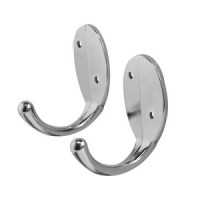 Крючок-вешалка мебельн 1-рожк СТАНДАРТ 1089 CP хром (2шт цена за уп) Инд. уп. на подвес(600,50)