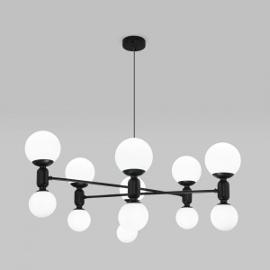 EUROSVET св-к подвес. 12x20W E27 G9 черный 30182 Умный дом Bubble черный