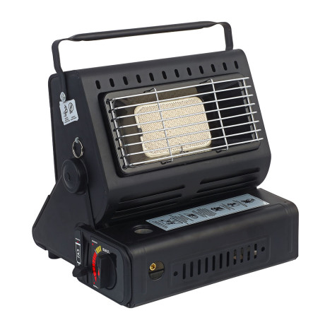 Обогреватель газ. + плитка тм ЕРМАК, 29х26х24см, 1.9кг, пьезоэлектрич.поджиг, цанг. захват