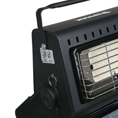 Обогреватель газ. + плитка тм ЕРМАК, 29х26х24см, 1.9кг, пьезоэлектрич.поджиг, цанг. захват