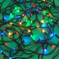 СНОУ БУМ Гирлянда эл. вьюн 9м, 100 LED, мультицвет, 8 реж, ПВХ черный, 220В
