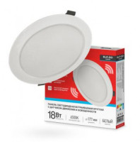 ASD/InHome св-к св/д встр. даунлайт RLP-DD 18W(1440lm) 6500К 6K датч.движ d177 белая  IP40 8443
