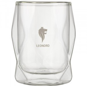 Стакан 350мл боросиликатное стекло с гранями AROMA 107300 Leonord