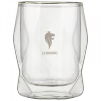 Стакан 350мл боросиликатное стекло с гранями AROMA 107300 Leonord