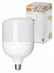 TDM Лампа св/д высокомощ. 60W 4000К 4K E27 230V 135x225мм НАРОДНАЯ SQ0340-1648