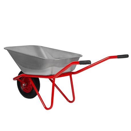 Тачка садово-строительная, усиленная, грузоподъемность 220 кг, объем 110 л