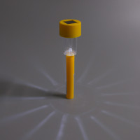 INBLOOM Фонарь садовый на солн. батарее, 4.5x4.5x31см, 1x1.2V 40mAh NI-MH, 1LED*белый, пластик