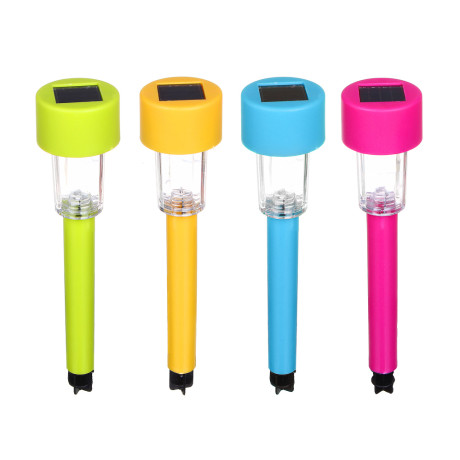 INBLOOM Фонарь садовый на солн. батарее, 4.5x4.5x31см, 1x1.2V 40mAh NI-MH, 1LED*белый, пластик