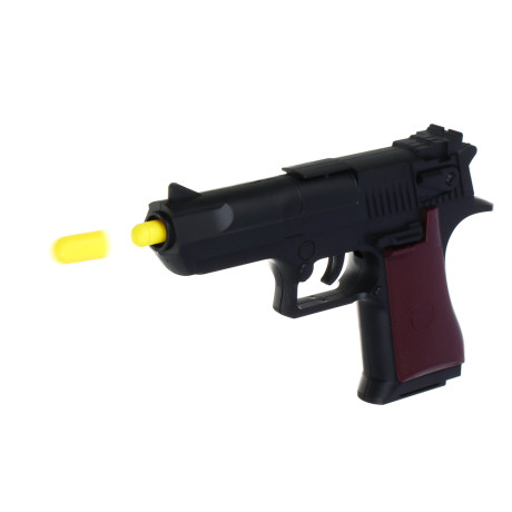 ИГРОЛЕНД Пистолет "Точный выстрел" с мягкими пулями, 12 пуль, 2 цели, TPR, PP, PVC, 19х26х2см