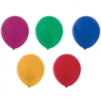 Шары воздушные ЗОЛОТАЯ СКАЗКА, 12" (30 см), КОМПЛЕКТ 10 штук, металлик, ассорти 5цв., пакет, 105012