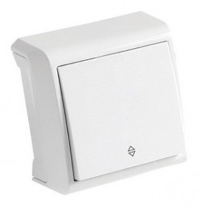 VIKO by Panasonic VERA выкл. ОУ бел. 1 ОУ (проходн.) (90681004-AG)(2/12/120)