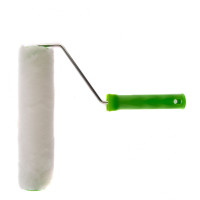 Валик &quot;Искусственный мех&quot; с ручкой, 250 мм,ворс 15 мм, D 48 мм, D ручки 6 мм, полиэстер Сибртех