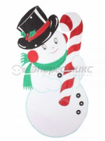 &quot;Фигура елочная &quot;Снеговик в шляпе&quot; 175*90 см, цвет белый502-394 Neon Night