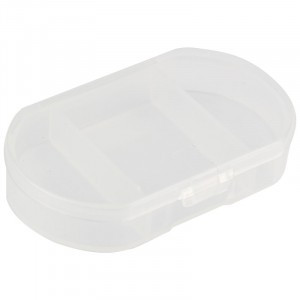 Таблетница 3 секции, 6*4*1,2см, 7749