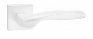Ручка дверная компл.квадрат.основ. PUERTO Нутелла матовый супер белый INAL 538-03 MSW