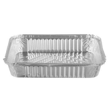 Форма для запекания, алюминиевая фольга, 21х15,8х4,3см, дно 19,6х14,4см, 1125мл, L-край, R29L