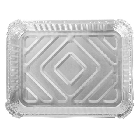 Форма для запекания, алюминиевая фольга, 21х15,8х4,3см, дно 19,6х14,4см, 1125мл, L-край, R29L