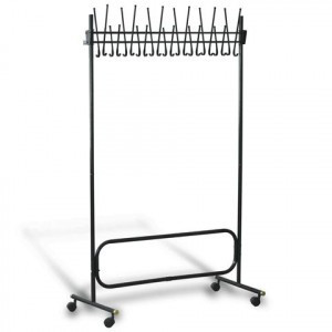 Вешалка напольная, металлическая, высота 1,8 м, СК (СКР) черная, передвижная