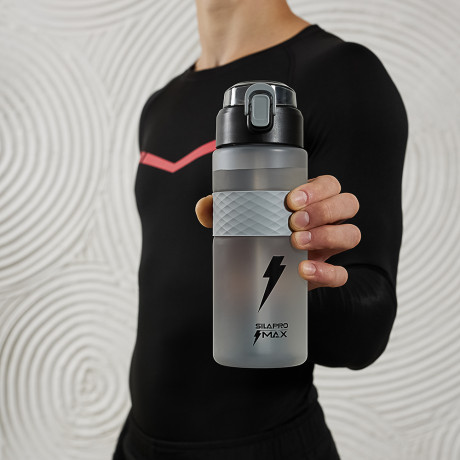 SILAPRO MAX Бутылка спортивная с замком, ULTIMATE GREY, 700мл, PC