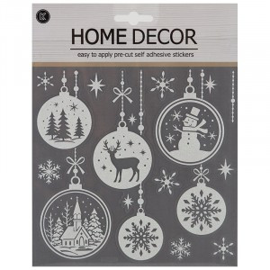 Наклейка новогод.  "Волшебство" 23*18см, ПВХ Волшебная страна